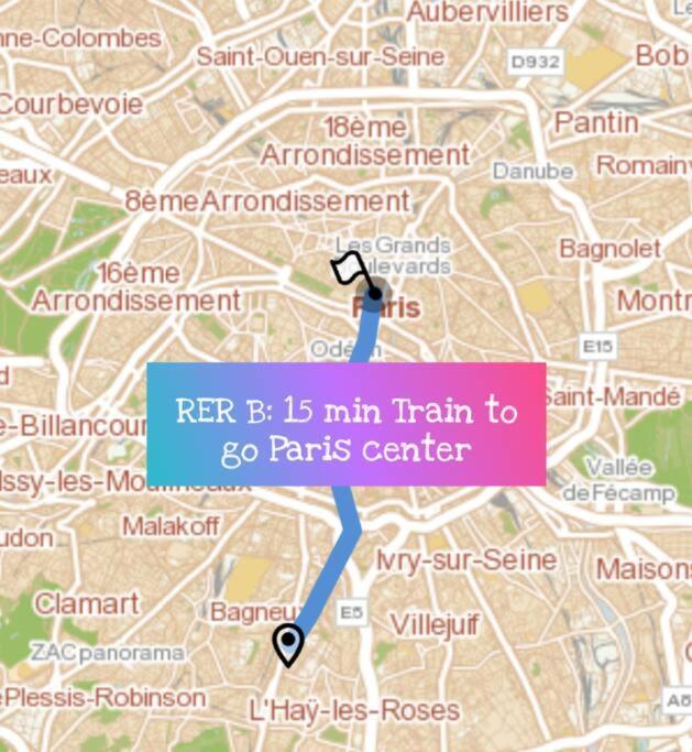 "Spacieux Et Lumineux" Proche Paris Cachan Bagian luar foto